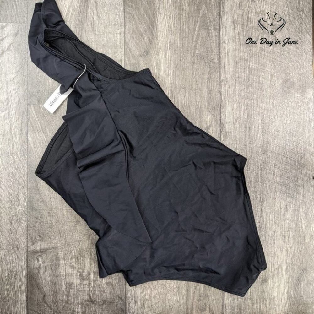 Verano Playa One Shoulder Ruffle One Piece Size S - Picture 2 of 2